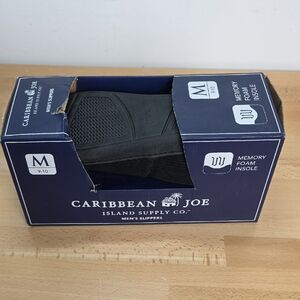 Caribbean Joe Men's Dark Slippers Two Left